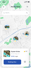 Map - Nearby Hotel