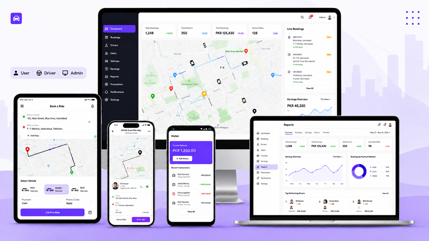 taxi booking app development