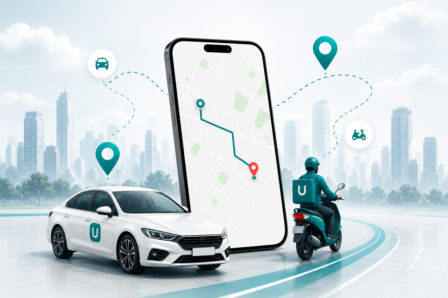 Custom taxi booking app development solution